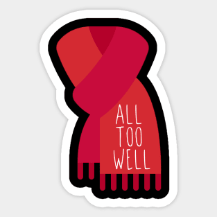 All Too Well Red Scarf Sticker